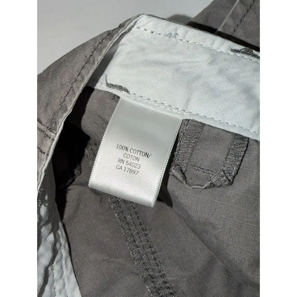 Banana Republic Men's Gray Ripstop Utility Cargo Shorts Size 33